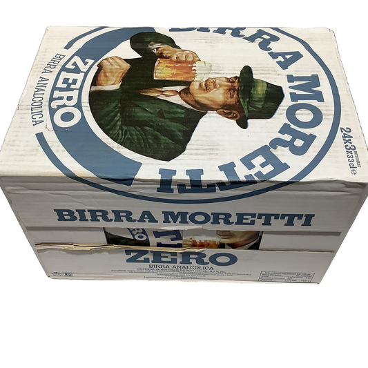 BIRRA MORETTI ZERO ANALC. 0.33X24